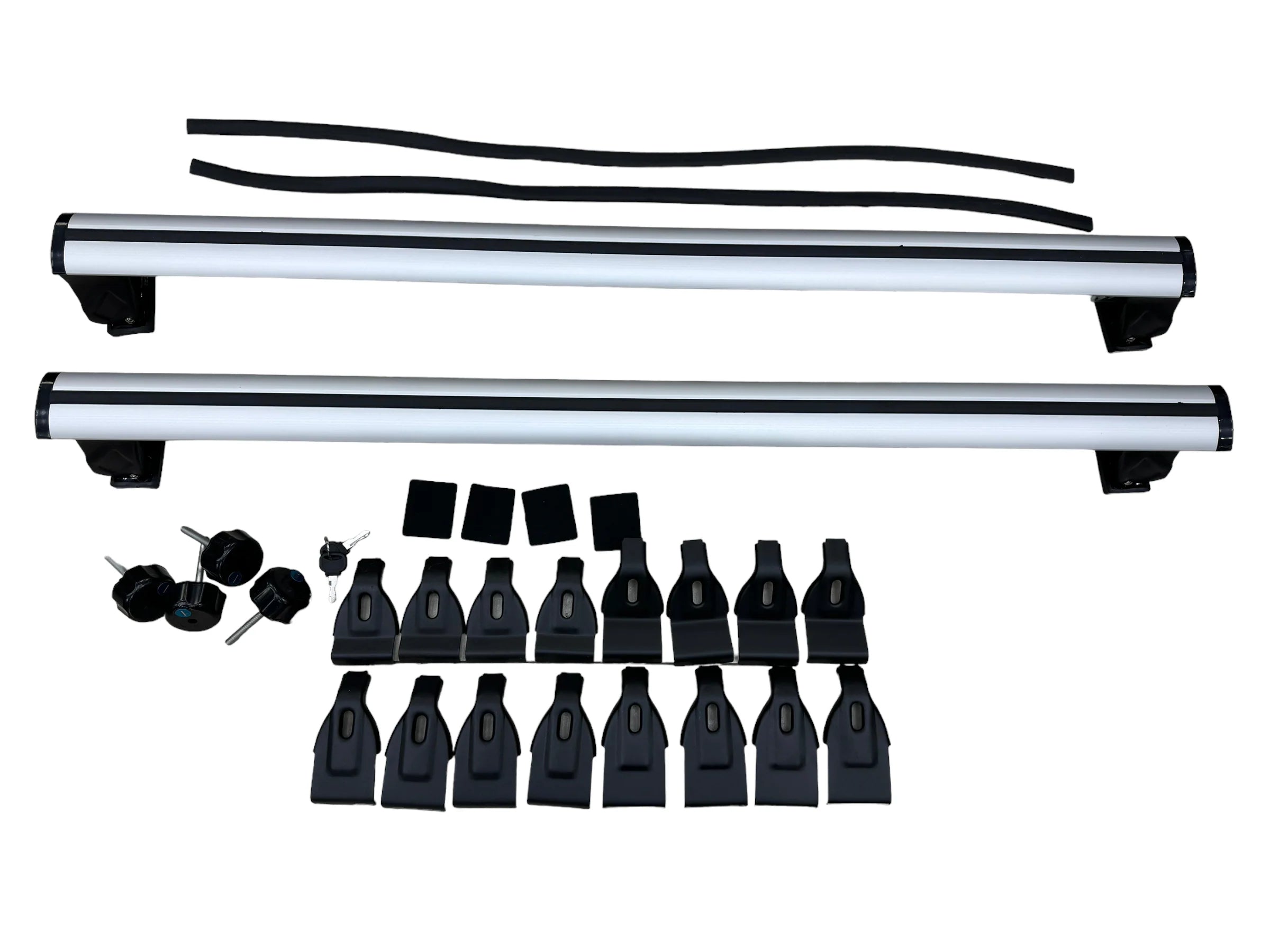 Roof Rack With Lock 120cm Silver